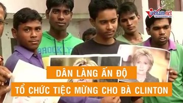 Bà Clinton nổi tiếng ở Ấn Độ không hề thua kém Donald Trump