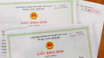 Hà Nội cho đăng ký và trả giấy khai sinh qua mạng