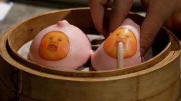 Bánh bao hình nhũ hoa tiết sữa làm điên đảo thực khách