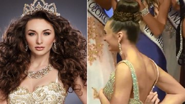 Hoa hậu Trái đất Mỹ bị tuột váy trong khoảnh khắc đăng quang
