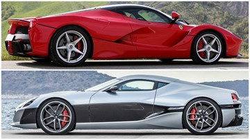 Siêu xe triệu đô LaFerrari thất bại trước siêu xe điện