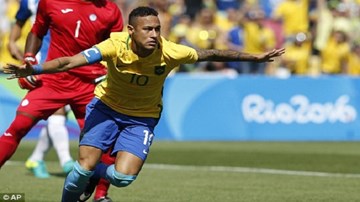 Neymar đi vào lịch sử Olympic với bàn thắng ở giây thứ 14
