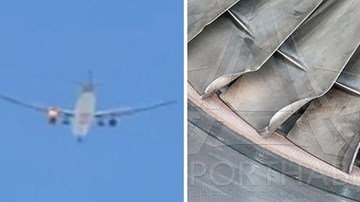 Máy bay Qatar bốc cháy dữ dội trên không