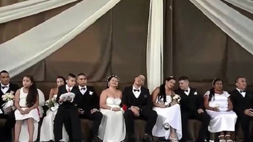 Độc đáo đám cưới tập thể trong nhà tù tại Colombia