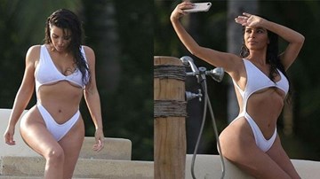 Nhức mắt với vòng 3 quá khổ như sắp nổ tung của Kim Kardashian