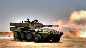 Pháo chống tăng Centauro phô diễn hỏa lực