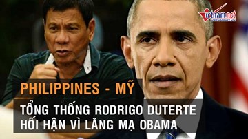 Tổng thống Philippines 'ăn năn hối hận' vì thóa mạ ông Obama nặng nề