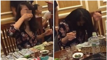 Hot girl 9X uống 13 ly rượu liên tục để nhận 5 triệu tiền thách đố