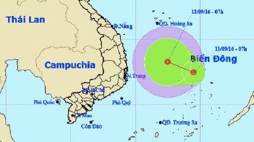 Áp thấp nhiệt đới có thể mạnh lên thành bão số 4