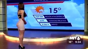 MC lộ đường cong quyến rũ mê hoặc người xem tin thời tiết