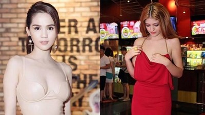 Những người đẹp khổ sở vì những chiếc váy áo hở bạo