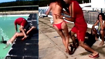 Thanh niên phạm sai lầm vì trò đùa với cô gái bikini