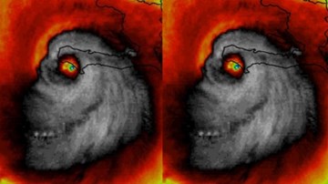 Hãi hùng khoảnh khắc máy bay lao thẳng vào tâm bão 