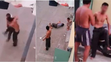 Bé gái hoảng loạn gào khóc chứng kiến bố cầm dao cứa cổ mẹ ngất xỉu