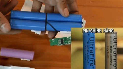 Những chiếc pin sạc dự phòng chứa toàn...cát, bột lạ