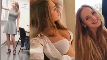Quay lén cô giáo dạy toán có thân hình nóng bỏng nhất thế giới
