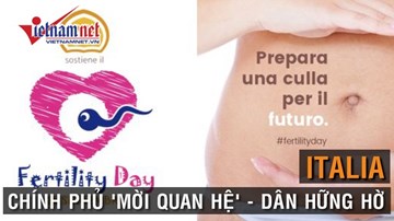 Chuyện 'mời quan hệ', khuyến khích dân đẻ gian nan của chính phủ Ý
