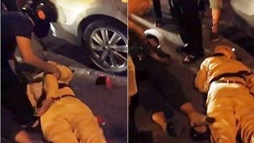 Cảnh sát ngã xe bất tỉnh khi đuổi người vi phạm giao thông