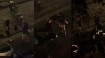 Đánh bạn gái ngay trên phố vì bắt gặp đi ra từ nhà nghỉ