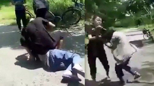 Nhóm nữ sinh đánh bạn gái dã man vì ghen, còn bắt liếm chân