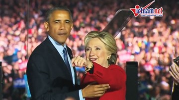 Trước giờ G: Hillary khản đặc giọng, fan của Donald Trump 