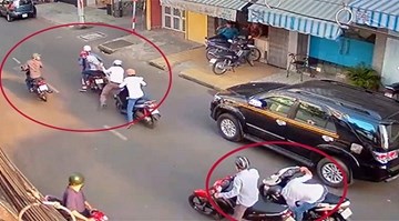 Clip vạch trần các vụ dàn cảnh tai nạn giao thông cướp tài sản