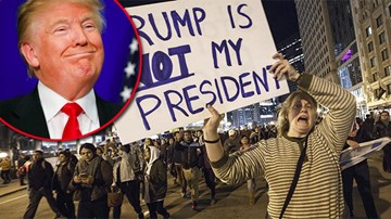 Biểu tình thành bạo loạn, ông Trump lên tiếng kiểu 