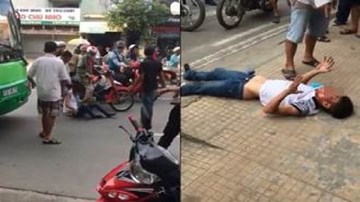 Trộm xe máy, chàng trai bị kéo lê, đánh dã man giữa phố Sài Gòn