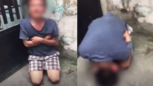 Xôn xao clip người đàn ông khóc lóc, quỳ lạy xin tha khi bị bắt quả tang lẻn vào nhà ăn trộm