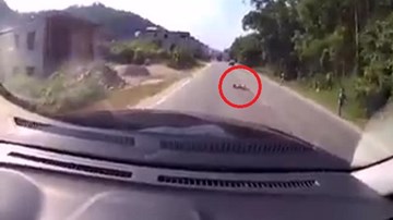 Rùng mình với clip sang đường bất ngờ, bé gái bị ô tô tông xa hàng chục mét