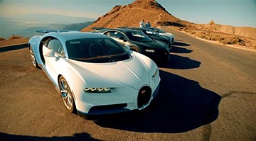 Siêu xe Bugatti Chiron “thử lửa lò bát quái” tại thung lũng Tử thần