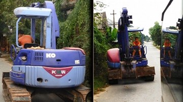 Sự thật cháu bé 8 tuổi lái máy xúc ở Hưng Yên