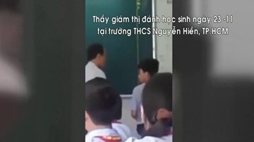 Đình chỉ công tác thầy giáo tát vào đầu và mặt học sinh tại TP.HCM