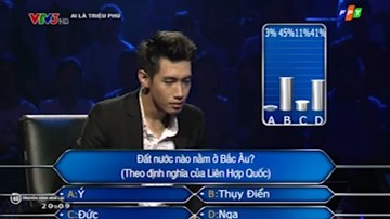 Ai là triệu phú: 41% khán giả chọn Nga là Bắc Âu