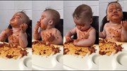 Cậu bé ngủ gật ăn mì hút hàng triệu lượt xem