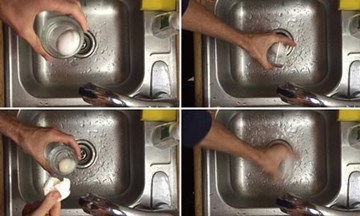 Mẹo bóc vỏ trứng luộc cực nhanh