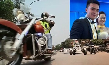 Đám cưới toàn siêu xe rước dâu ở Hà Tĩnh