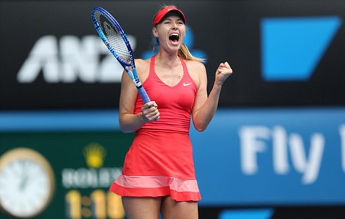 Sharapova 2-0 Bouchard (6-3, 6-2)