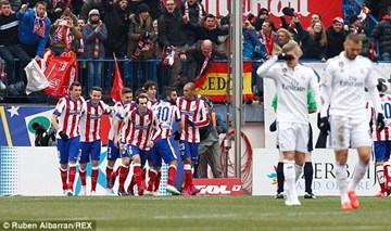 Vòng 22 La Liga: Atl.Madrid 4-0 Real Madrid
