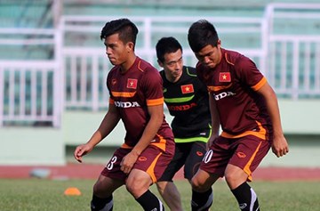 Công Phượng, Tuấn Anh thích thú với bài tập lạ
