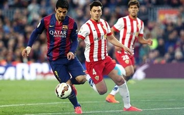 Vòng 30 La Liga: Almeria 0-4 Barca