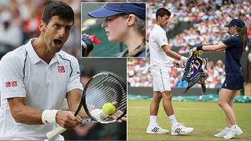 Djokovic khiến cô bé nhặt bóng sợ phát khiếp
