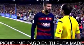 Hùng hổ chửi trọng tài, Pique ăn ngay thẻ đỏ