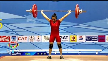 Vượt VĐV Trung Quốc, Vương Thị Huyền đoạt 2 HCV cử tạ châu Á