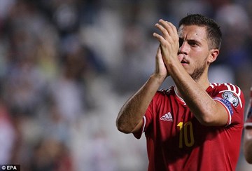 Hazard lập đại công, Bỉ tiến gần EURO 2016