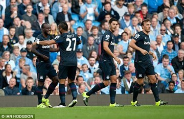 Highlights: Man City 1-2 West Ham