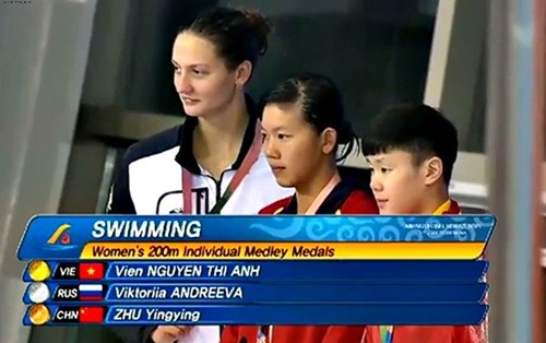 Khoảnh khắc tự hào của Ánh Viên ở giải Quân sự thế giới