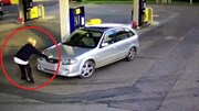 Đổ trộm xăng bị phát hiện, tài xế tông xe vào nữ nhân viên rồi bỏ chạy