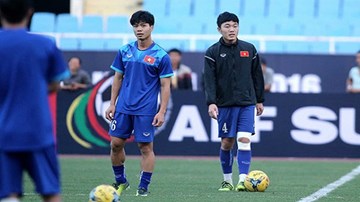 Buổi tập cuối cùng trước trận bán kết lượt về AFF Cup của ĐT Việt Nam