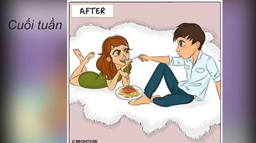 9 so sánh giữa yêu và kết hôn siêu dễ thương